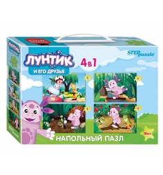 Пазл напольный Step Puzzle 4 в 1 Лунтик