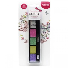 Гель-тени Lucky для век с блёстками пастельные цвета, от 6 лет, 4.5