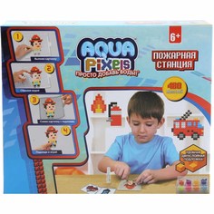 Набор для творчества 1Toy Aqua Pixels Пожарная станция