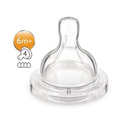 Соска Philips Avent SCF634/27 Classic+, силикон, с 6 мес, 2 шт