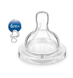Соска Philips Avent SCF636/27 Classic+, силикон, с 6 мес, 2 шт