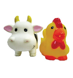 Игровой набор для ванны Жирафики Коровка и курочка