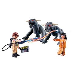 Игровой набор Playmobil Охотники за приведениями Питер Венкман и ужасные собаки