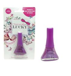 Лак Lucky темно малиновый, от 3 лет