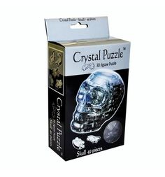 Головоломка 3D Crystal Puzzle Череп черный цвет: черный