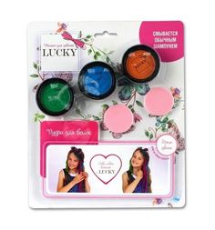 Пудра Lucky со спонжем 3 цвета, с 3 лет, 3.5 г