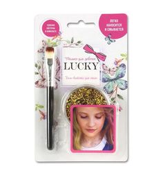 Гель-блестки Lucky золото с кисточкой, с 3 лет
