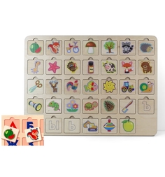 Деревянная развивающая игра Десятое Королевство Азбука 2