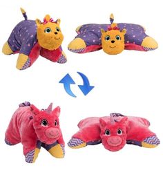 Мягкая игрушка Вывернушки 1Toy Лавандовый единорог-Щенок Йорк 56 см