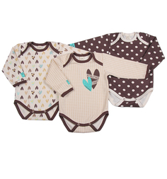 Комплект боди 3 шт Lucky Child Узоры