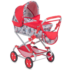 Коляска для кукол Wakart Дарья Дарья, красный
