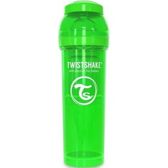 Бутылочка Twistshake Sugarpuss для кормления антиколиковая, пластик, с 4 мес, 330 мл