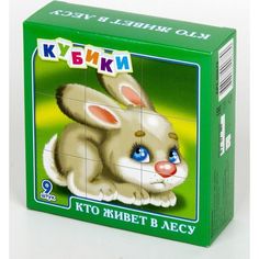 Кубики Десятое Королевство Кто живет в лесу, 4 см
