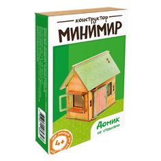 Деревянный конструктор Balance.Toys Минимир Домик со ставнями