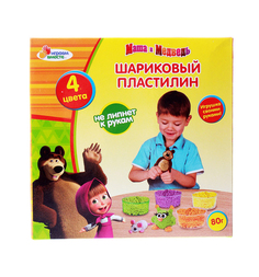 Пластилин шариковый Маша и Медведь
