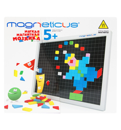 Мозаика магнитная Magneticus 7 цветов Листок с примерами