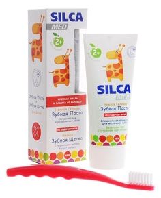 Зубная паста Silca С Щеткой со вкусом яблока, с 2 лет, 65