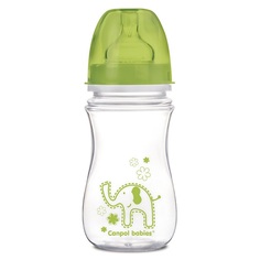 Бутылочка Canpol Colourful animals антиколиковая, полипропилен, 3-6 мес, 240 мл