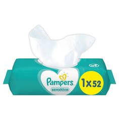 Влажные салфетки Pampers Sensitive детские, 52 шт