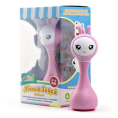 Интерактивная игрушка Alilo Умный зайка R1 (розовый) 16 см