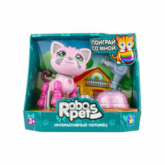 Интерактивная игрушка 1Toy Милашка котенок (розовый)