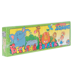 Настольная игра Десятое Королевство Домино Веселый зоопарк 28 элементов