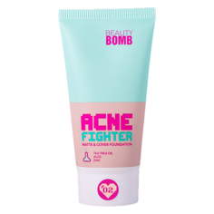 BEAUTY BOMB Тональный крем Acne Fighter Matte & cover foundation, оттенок: 02