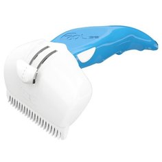 Щетка-триммер FoOlee Easee Dog Medium с 2 гребенками 6.5 см синий