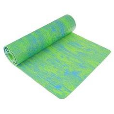Коврик (ДхШхТ) 183х61х0.7 см Sangh Yoga mat двухцветный зеленый однотонный
