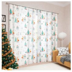 Фотошторы Сирень Желание исполнится (ФШГБ001-16044) на ленте 260 см белый