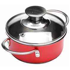 Кастрюля MAYER & BOCH MB-26898 0,8 л, красный/серебристый