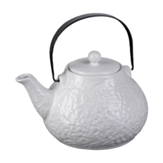 Доляна Чайник заварочный "Рябь" 900 мл, белый