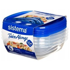 Sistema Набор контейнеров TakeAlongs 54105 0.669 л прозрачный/синий