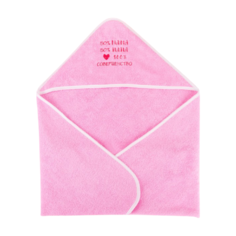 Крошка Я Полотенце Совершенство банное 75х75 см розовый