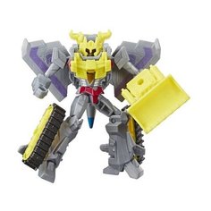 Трансформер Hasbro Transformers Старскрим и Демолишн Дестроер. Spark Armor Battle (Кибервселенная) E4298 серый/желтый