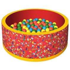 Детский бассейн ROMANA Веселая поляна (ДМФ-МК-02.51.01) красный