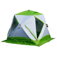 Палатка ЛОТОС Куб 3 Классик Термо белый/зеленый