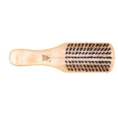 Щетка для усов, бороды и волос головы DEWAL CO-28 Barber Style, натуральная щетина, 7-рядная