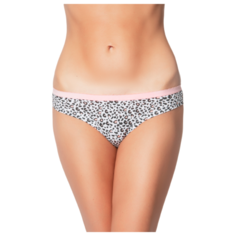 Vis-a-Vis Трусы бразильяна с анималистичным принтом, размер S, white/black