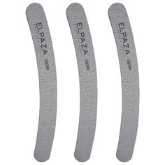 ELPAZA Пилка для ногтей Professional 180/240 3 шт. серый