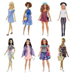 Кукла Barbie Игра с модой с дополнительным комплектом одежды, 29 см, FJF67