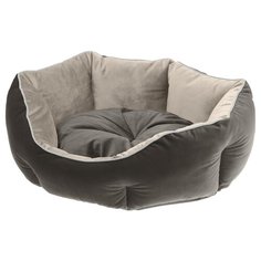 Лежак для собак и кошек Ferplast Queen 60 60х46х20 см серый/бежевый