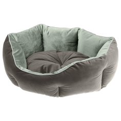 Лежак для собак и кошек Ferplast Queen 50 50х40х18 см серый/зеленый