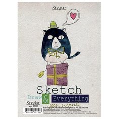 Альбом для рисования акварелью Кройтер 21 х 14.8 см (A5), 200 г/м², 20 л.