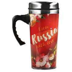 Термокружка Komandor Russia (0.5 л) красный