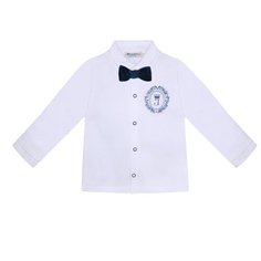 Рубашка Жанэт размер 98, белый/синий