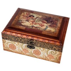 ENS Шкатулка Амуры, 6320025 бежевый/коричневый