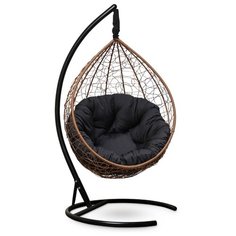 Подвесное кресло-кокон Laura Outdoor Sevilla Verde, горячий шоколад/черный