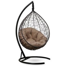 Подвесное кресло-кокон Laura Outdoor Sevilla Verde, коричневый/бежевый