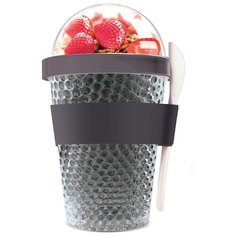 Asobu Контейнер Chill Yo 2 Go 0.38 л серый